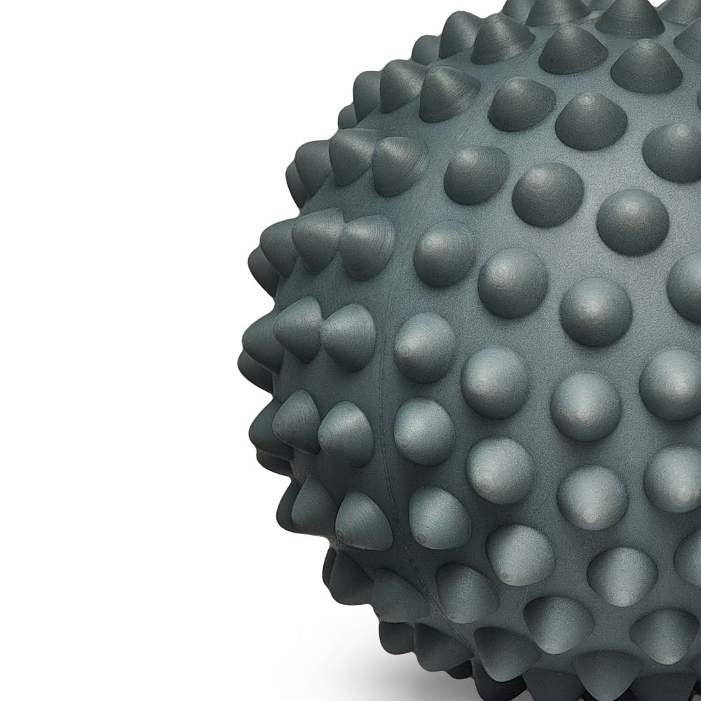 Мяч массажный 9 см серый