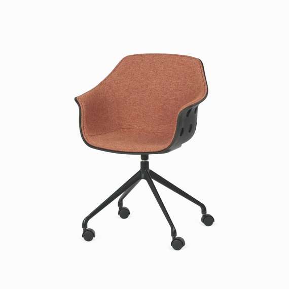 Стул на колесиках Expectation, терракотовый