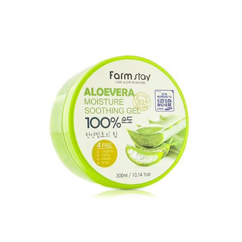 Гель многофункциональный смягчающий с экстрактом алое вера FarmStay Moisture Soothing Gel Aloe Vera 300мл