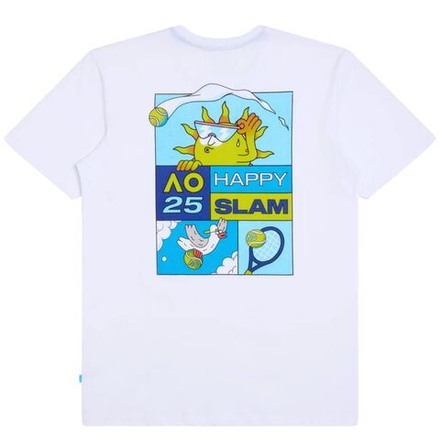 Мужская теннисная футболка Australian Open Slam Graphic - белый