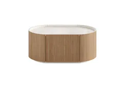 Тумба прикроватная Lagom 1 ящик ширина 60 см (камень LC, натуральный дуб)