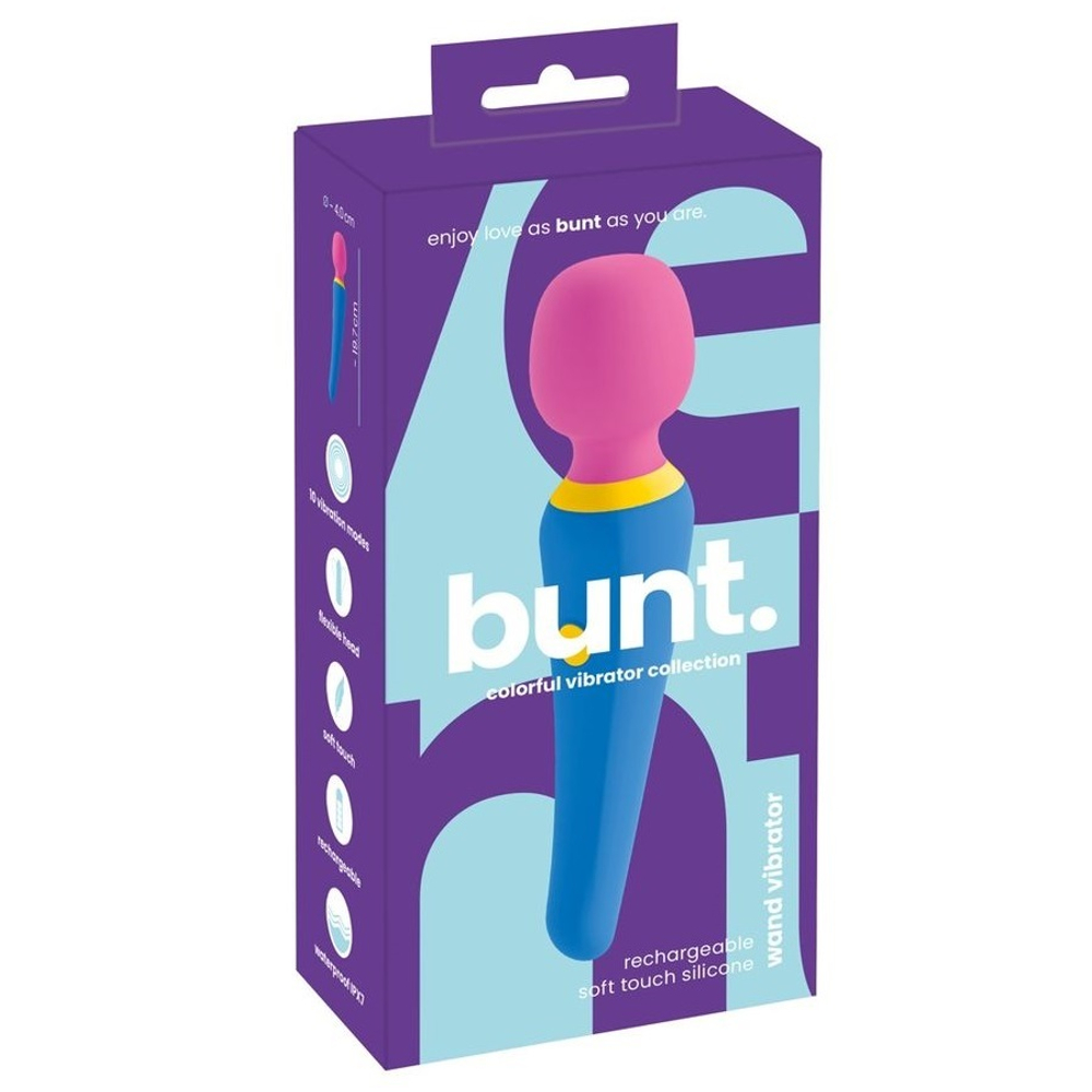 Вибромассажер Bunt. ярко-синий