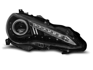 Передние фары Toyota GT86 black tru drl