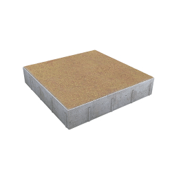 Тротуарная плитка КВАДРАТ 500х500 мм - Листопад гладкий Сахара