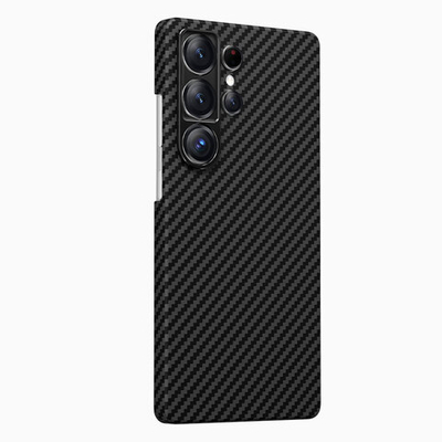 Чехол для Samsung S25 Ultra KEEPHONE KEVILAR DIAGO MAGSAFE CARBON CASE Black