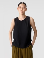 Шелковый топ с вырезом на спине OLA OLA