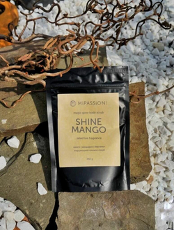 Скраб мерцающий, манго, мандарин, бергамот / Shine mango magical glow MiPASSiON 250 гр