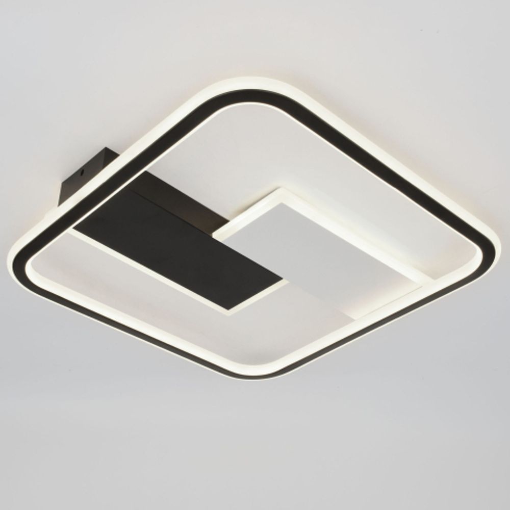 Светильник потолочный светодиодный ЭРА Модерн Henri CLL-1-104-RC BK | Светильники SPB-6 с ДУ