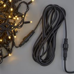 UCX-F90 E-5M-BK Удлинитель для гирлянд серии F90PRO. 5м. Статика-мерцание. IP67. Черный. TM Uniel