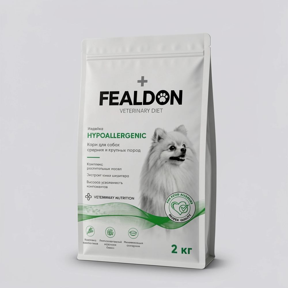 Сухой корм для собак Fealdon HYPOALLERGENIC средних и крупных пород