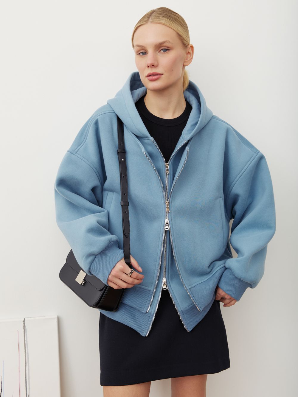 БОМБЕР-ОЛИМПИЙКА ВИНТАЖНЫЙ СИНИЙ