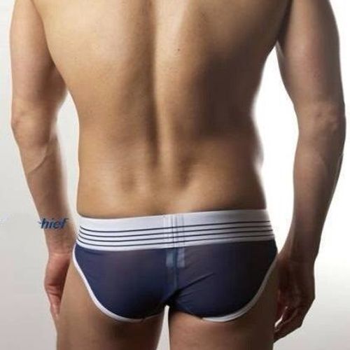 Мужские трусы брифы темно-синие в сетку TOOT Sport Binder Brief