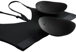 Теннисный бюстгальтер Nike Indy Light Support Padded Adjustable Sports Bra - black/black