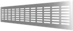 Решетка переточная алюминиевая с анодированным покрытием 480x80, Silver 4808DP Al Silver