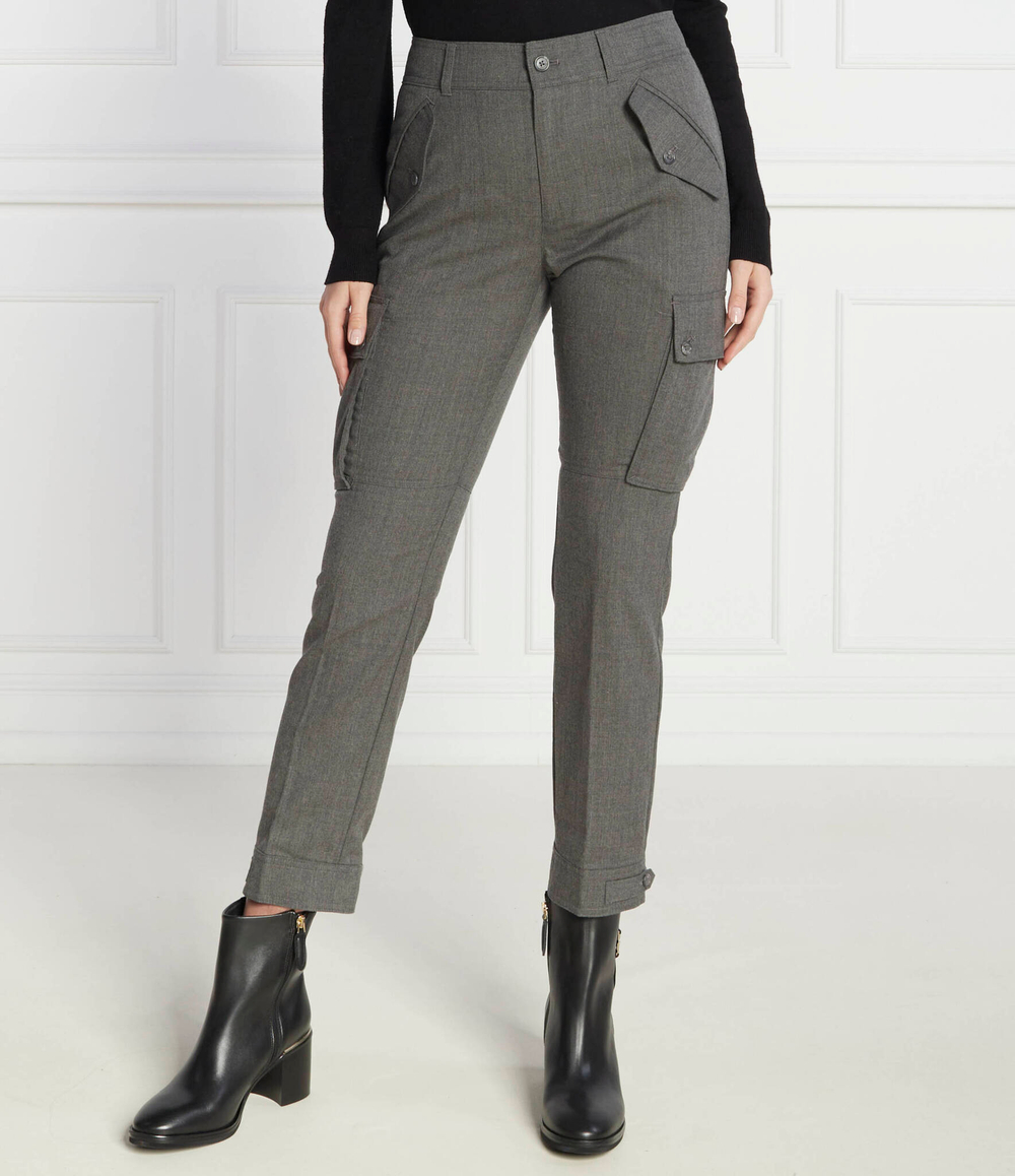 Хлопковое штаны карго LAUREN RALPH LAUREN - графитовый(200919661)