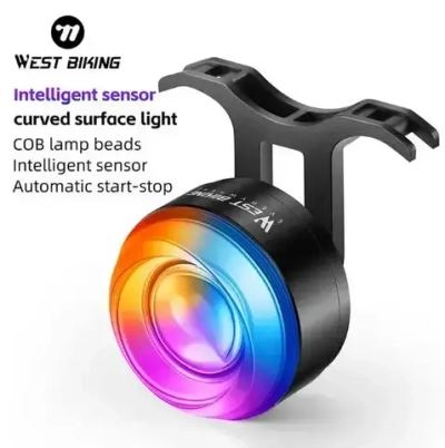 Фонарь велосипедный, задний West Biking YP0701437 (аккум. 400 mAh)