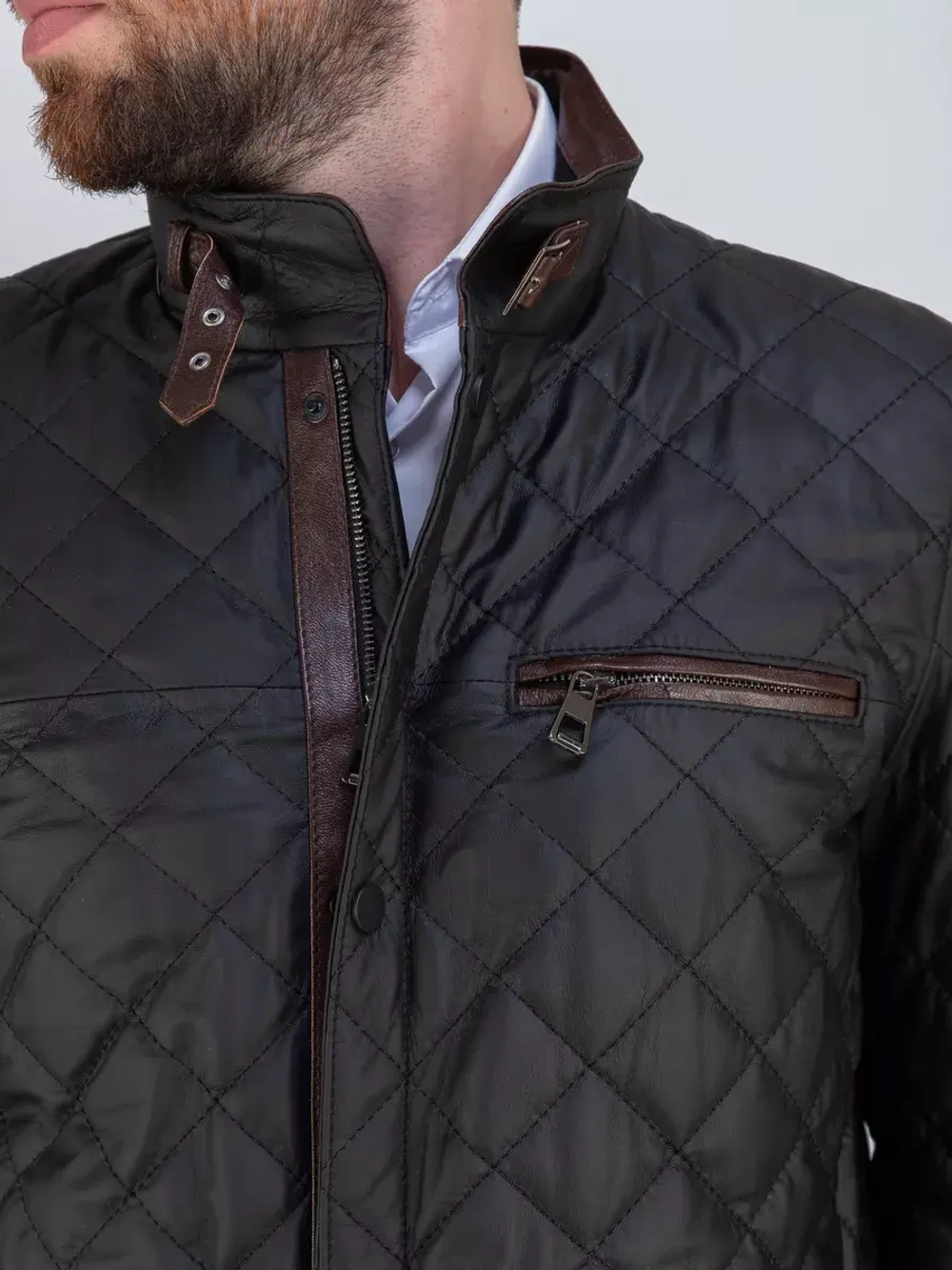 Куртка кожаная демисезонная Турция