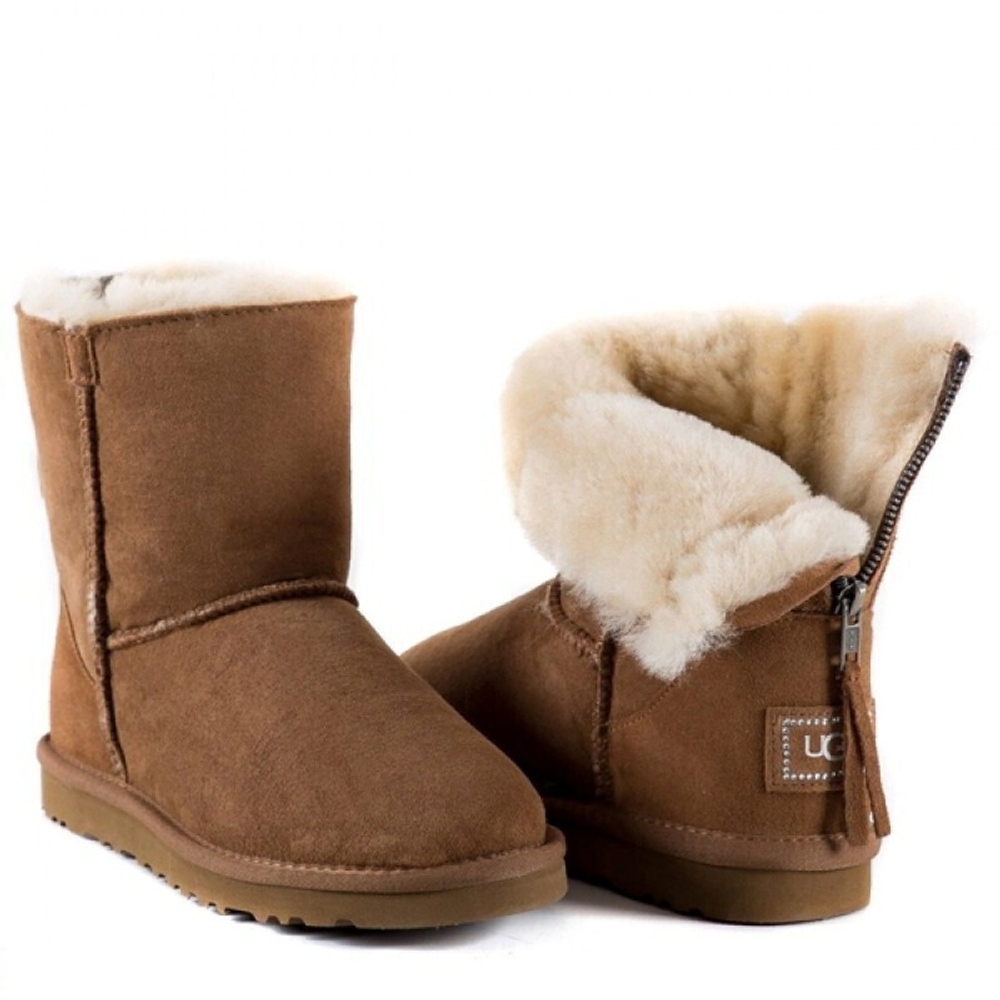Угги Short Zip Chestnut