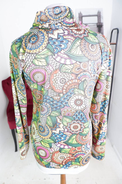 Блузка пестрая, визуально на 50/52 размер