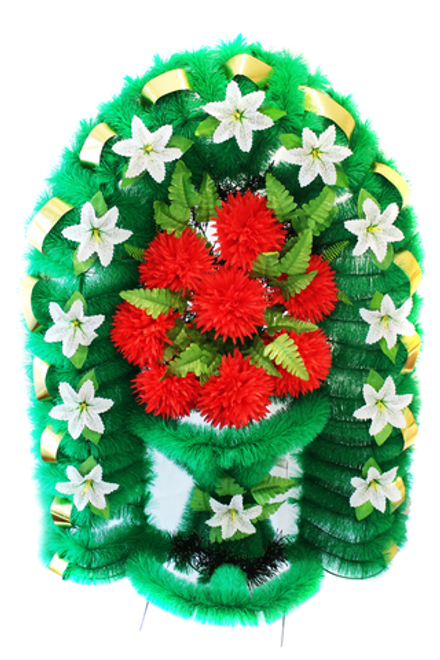 Арка с хризантемами