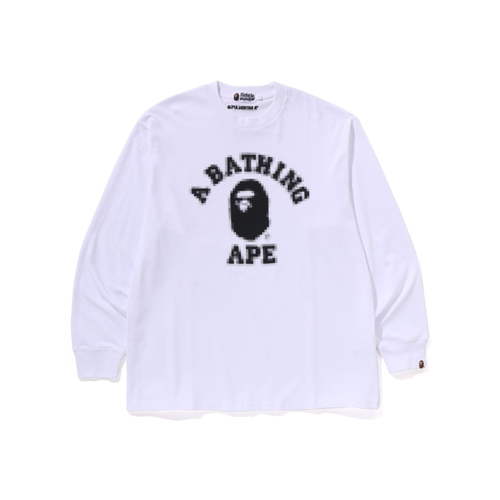 A Bathing Ape College Relaxed Fit L S Tee