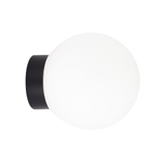 Светильник накладной MUNICH под лампу G9,  опаловое стекло,  черное основание,  D150xH168мм,  IP54