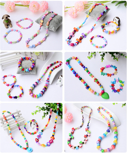 Бусинки бисер набор для создания украшений для творчества детский браслет ожерелье ободок, Сказочные цветы