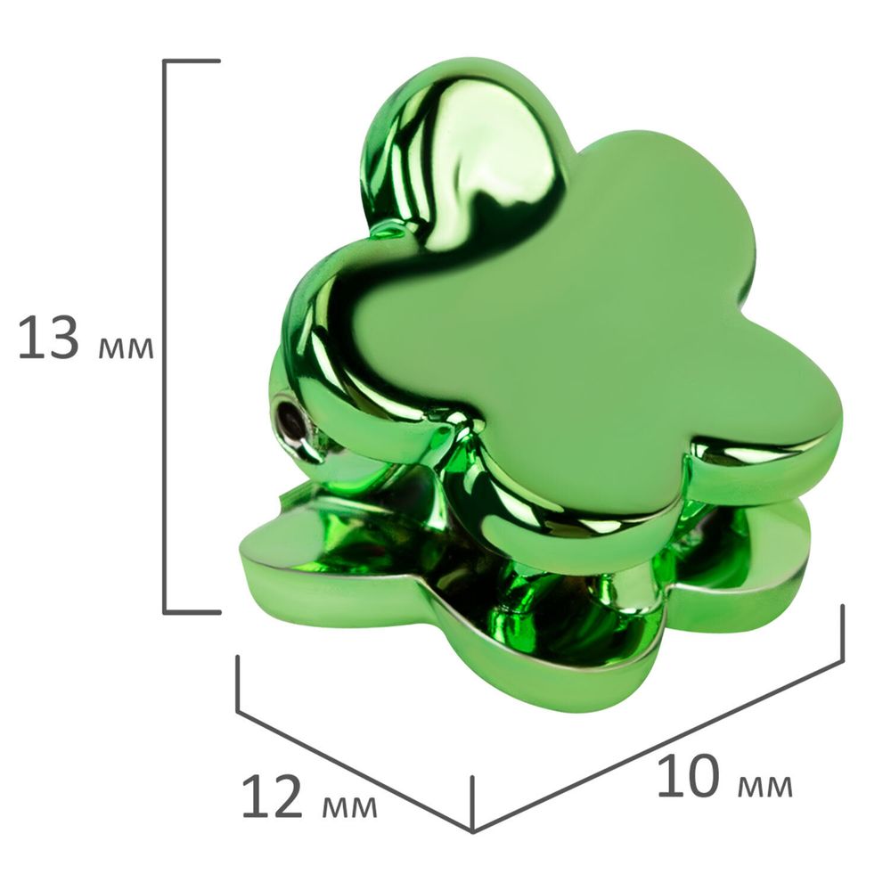 Крабы для волос НАБОР 8 шт., 1 см, зеркальный, MONTE VITA, 457030