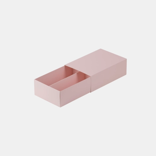 Коробка-пенал для макаронс в 2 ряда 171*114*55 мм (розовый)