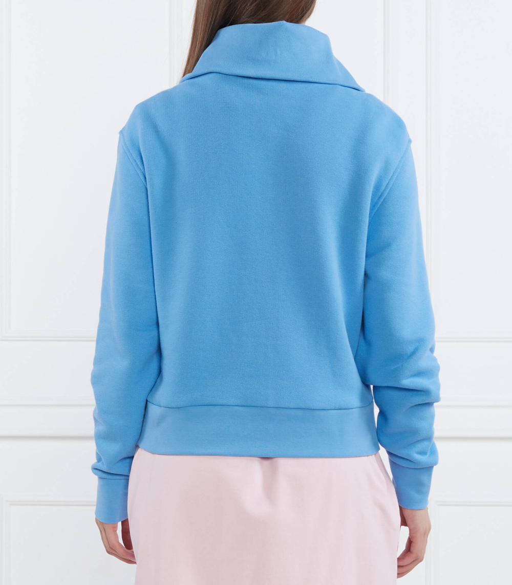 Худи 1985 reg mini corp logo 1/2zip Tommy Hilfiger - голубой(WW0WW37795)