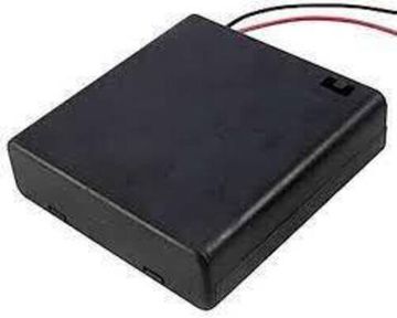 Держатель на 4 батарейки АА BH-341 закрытый