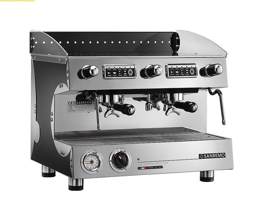 Sanremo Capri SED 2 GR, двухгрупповая автоматическая кофемашина, черная