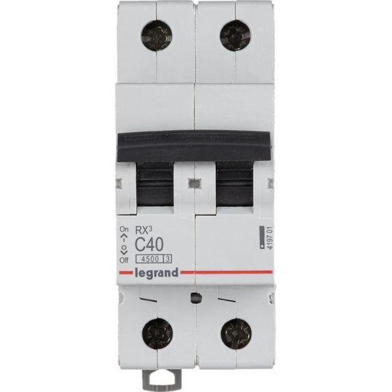Выключатель автоматический модульный Legrand RX3 2П 40A 4,5кА AC 419701