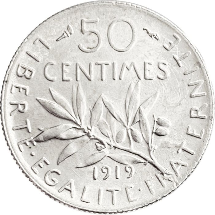 50 сантимов 1919 Франция