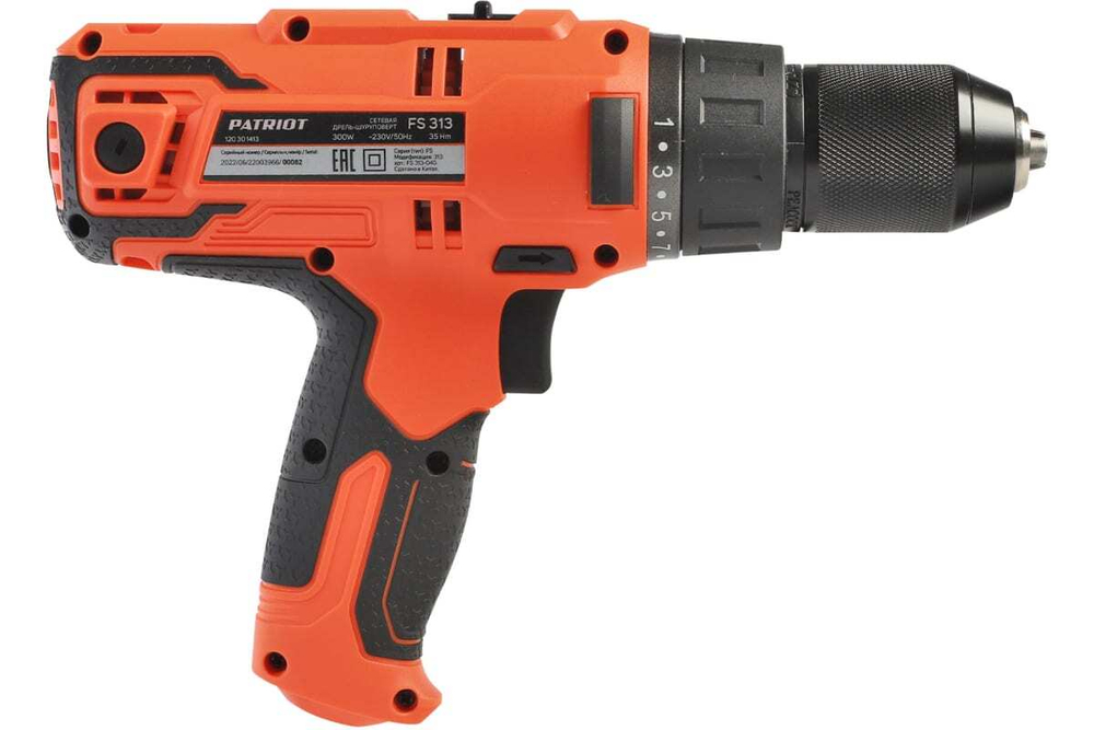 Сетевая дрель-шуруповерт PATRIOT FS 313 120301413, 0-1400 об/мин, 1.54 кг