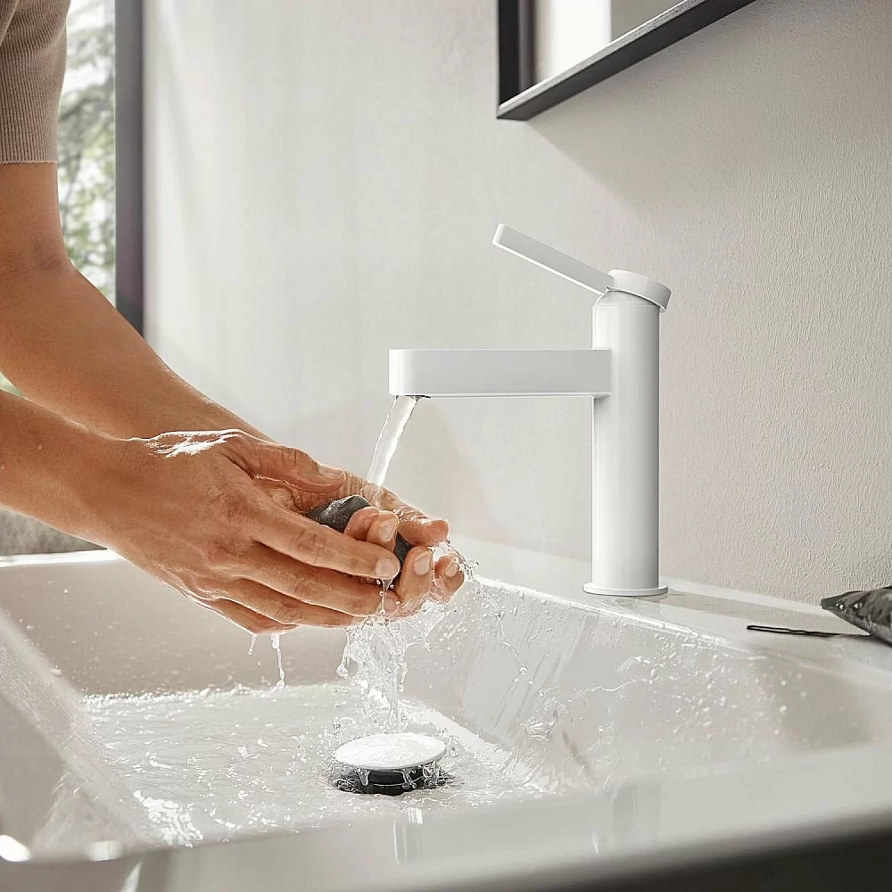 Смеситель для раковины Hansgrohe Finoris 76023700 белый матовый