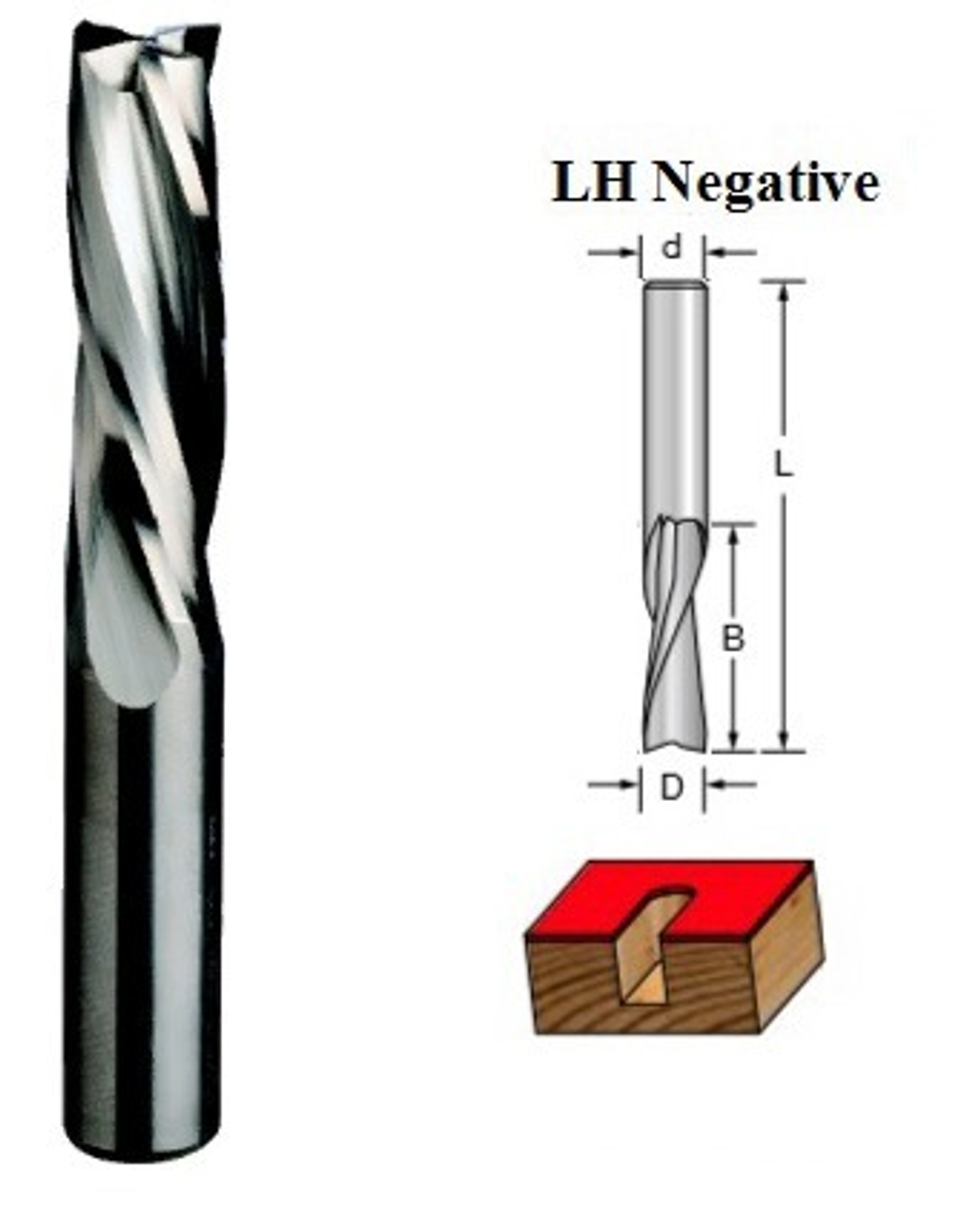 HM спиральная фреза D.10x32x80 Z=3 LH negative SÄGEDOKTOR.