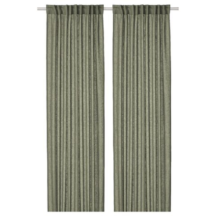 IKEA DYTÅG  (ИКЕА ДЙТÅГ)  -  Штора, 2 шт, на ленте/зеленая, 145x300 см