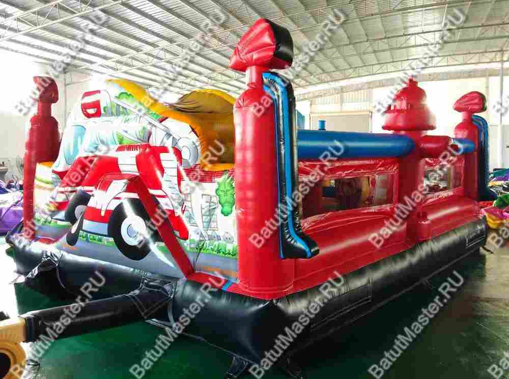 Надувной батут "Пожарная площадка" 6 4 2.8 м
