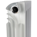 Радиатор алюминиевый STOUT Vega 500 - 6 секций (подключение боковое, цвет белый)