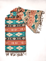 Шарф теплый с орнаментом Навахо
