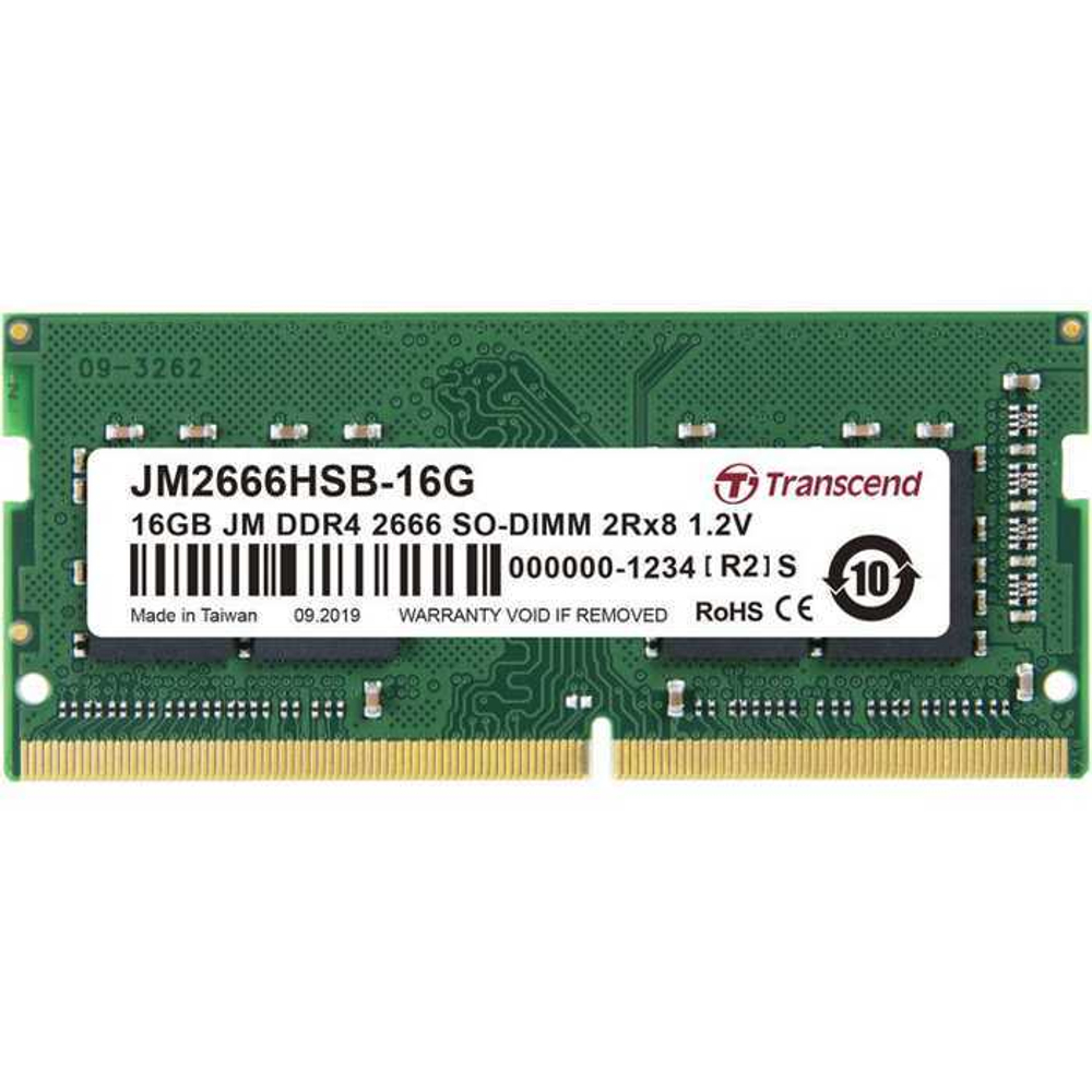 Модуль памяти SODIMM DDR4 16GB Transcend JM2666HSB-16G