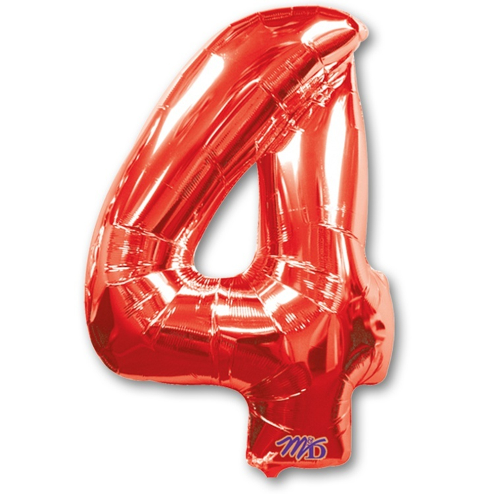 А ЦИФРА 4 Красный