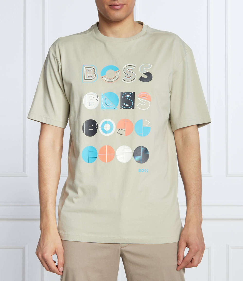 Футболка Tee 3 BOSS GREEN - бежевый(50466926)