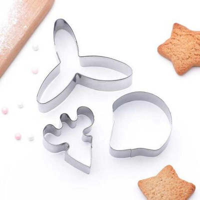 "Лепестки Орхидеи" Вырубка для пряника, печенья, мастики, набор 3шт