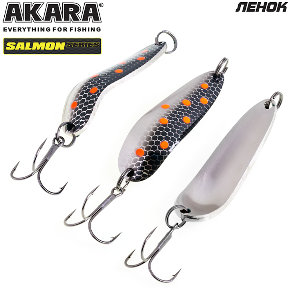 Блесна колебалка Akara Salmon Ленок 63 мм 21 гр. 11-NI