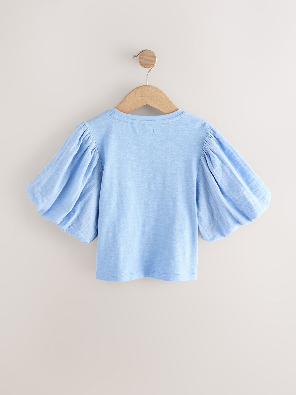 Блуза с вышивкой для девочки Next E64-973, Голубой