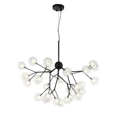 SL376.403.27 Светильник подвесной ST-Luce Черный/Прозрачный, Белый G4 LED 27*2W DEMELE