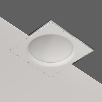 Купольный встраиваемый гипсовый светильник для установки в потолках из гипсокартона SN 450 белый Atlas 900 Stellanova