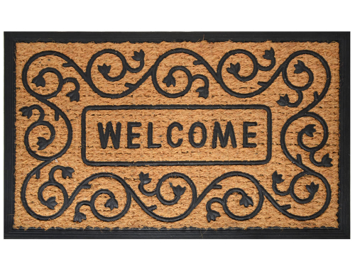 Коврик кокосовый "Добро пожаловать" 45х75 см